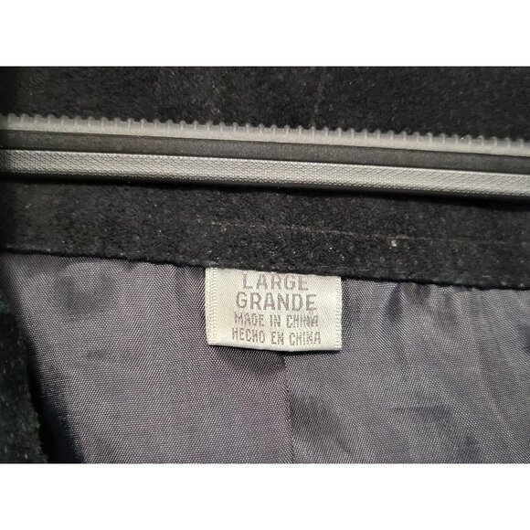 Y2K Vintage Boho Black Suede Belted Jacket Genuine Leather - Picture 11 of 12